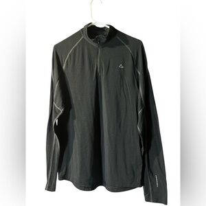 Paradox Men's Black Lightweight dri release Quarter-Zip merino wool Jacket M